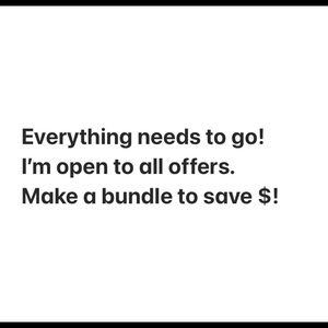 Please bundle and make offers!